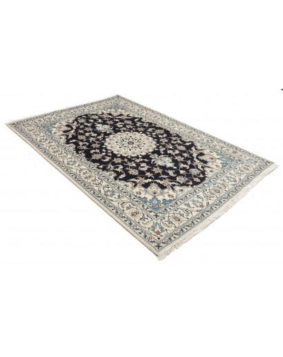 Tappeto Nain Kashmar Persia bianco grigio 165x245