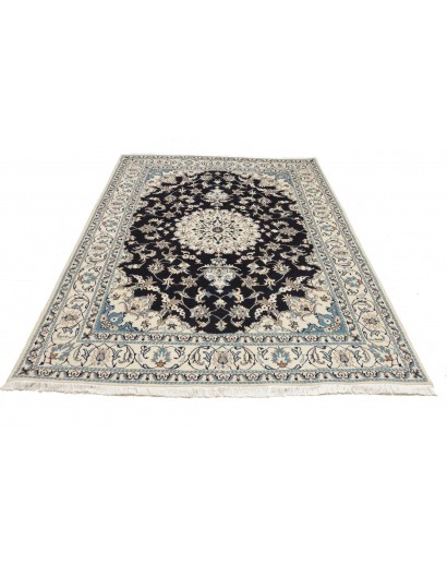Tappeto Nain Kashmar Persia bianco grigio 165x245