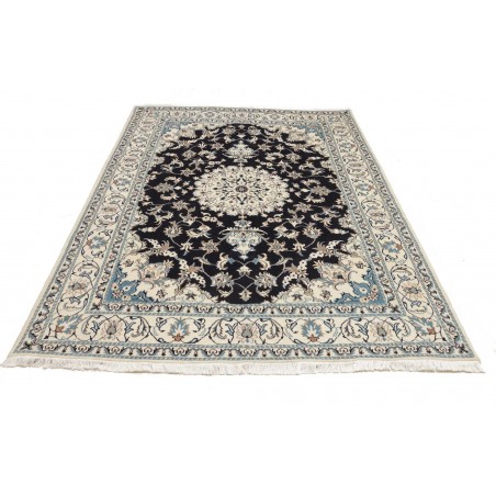 Tappeto Nain Kashmar Persia bianco grigio 165x245