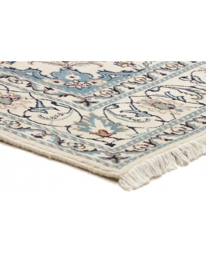 Tappeto Nain Kashmar Persia bianco grigio 165x245