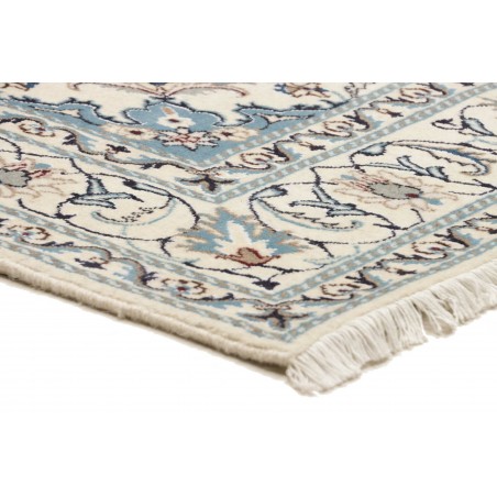 Tappeto Nain Kashmar Persia bianco grigio 165x245