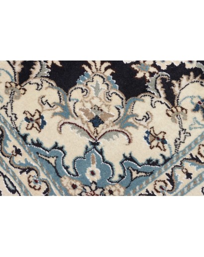 Tappeto Nain Kashmar Persia bianco grigio 165x245