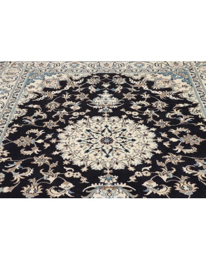 Tappeto Nain Kashmar Persia bianco grigio 165x245