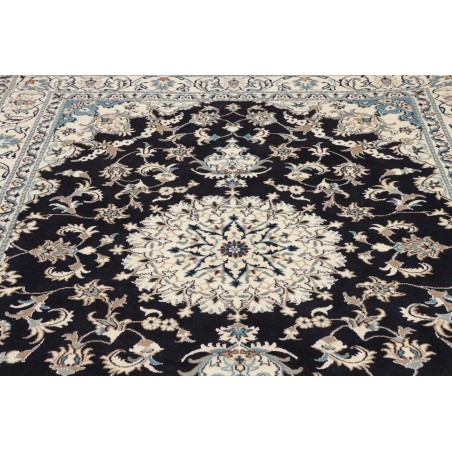 Tappeto Nain Kashmar Persia bianco grigio 165x245