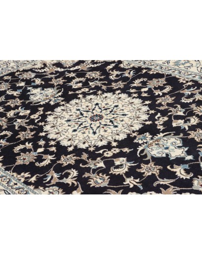 Tappeto Nain Kashmar Persia bianco grigio 165x245