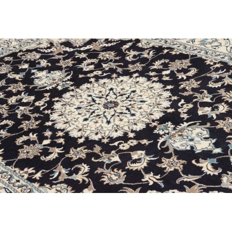 Tappeto Nain Kashmar Persia bianco grigio 165x245