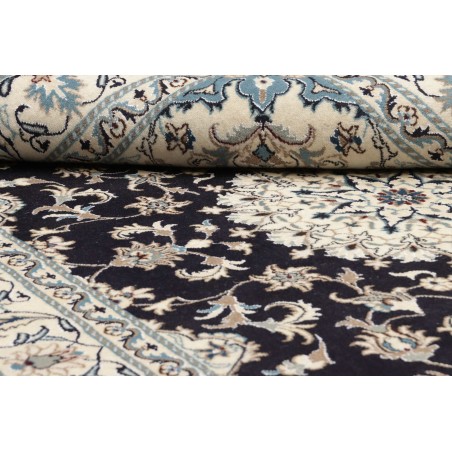 Tappeto Nain Kashmar Persia bianco grigio 165x245