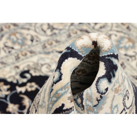 Tappeto Nain Kashmar Persia bianco grigio 165x245