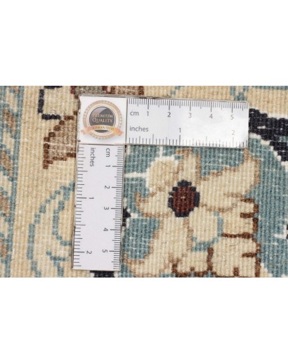 Tappeto Nain Kashmar Persia bianco grigio 165x245