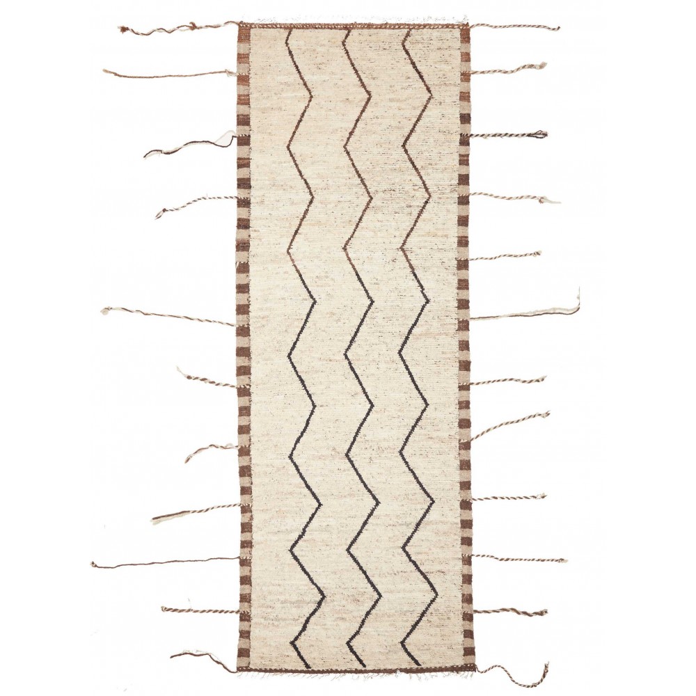Tappeto Gabbeh Marrakech Pakistan bianco 108x303 Tappeto Gabbeh Marrakech Pakistan bianco 108x303