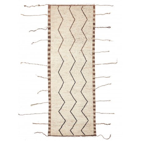 Tappeto Gabbeh Marrakech Pakistan bianco 108x303