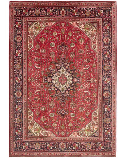 Tappeto Tabriz Persia marrone giallo 200x288