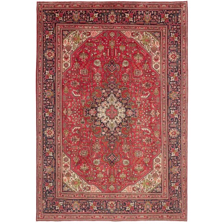 Tappeto Tabriz Persia marrone giallo 200x288