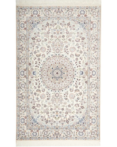 Tappeto Nain 9La Persia bianco azzurro 132x214
