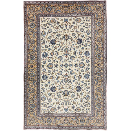 Tappeto Kashan Persia beige grigio 198x309