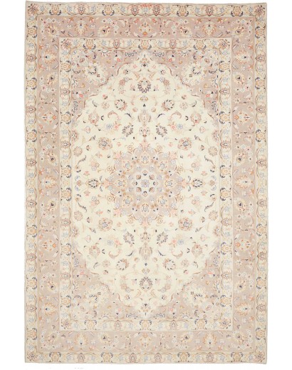 Tappeto Kashan Persia bianco marrone 200x300