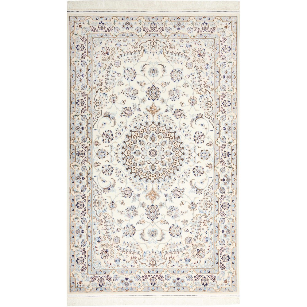 Tappeto Nain 9La Persia bianco beige 126x210 Tappeto Nain 9La Persia bianco beige 126x210