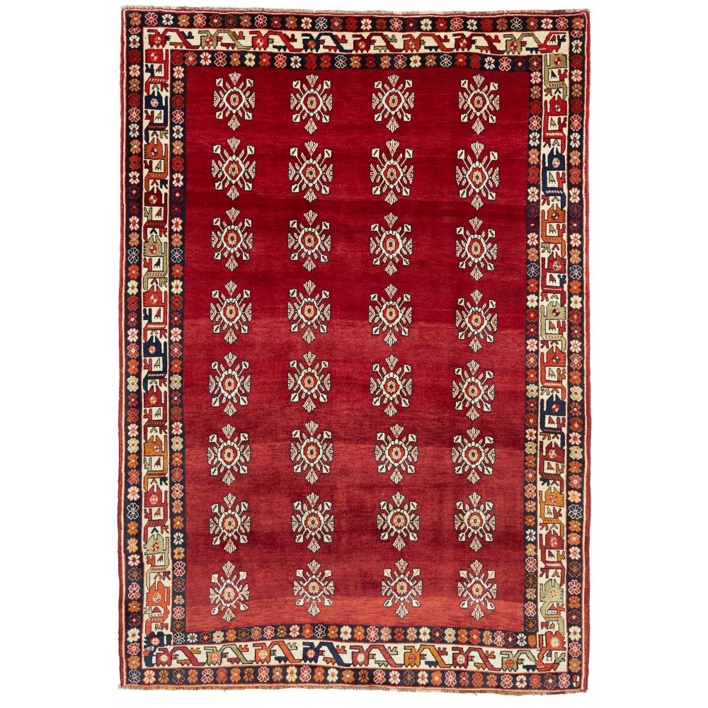 Tappeto Shiraz Persia marrone grigio 208x300 Tappeto Shiraz Persia marrone grigio 208x300