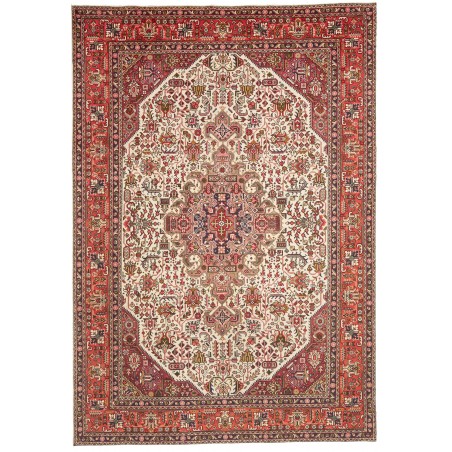 Tappeto Tabriz Persia marrone beige 202x298