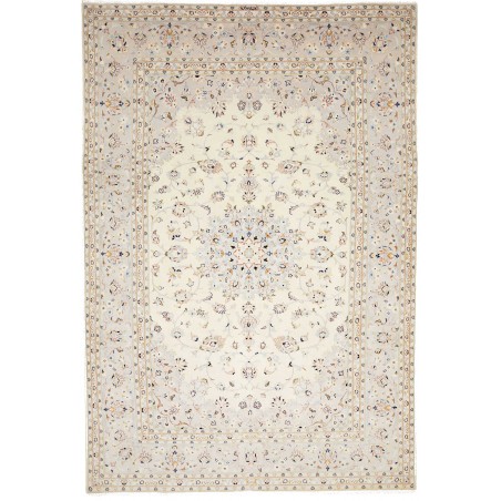 Tappeto Kashan Persia bianco marrone 200x296