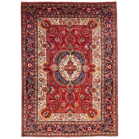 Tappeto Tabriz Persia marrone giallo 203x285