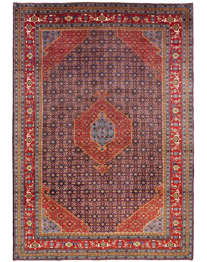 Tappeto Ardabil Persia marrone blu 200x288