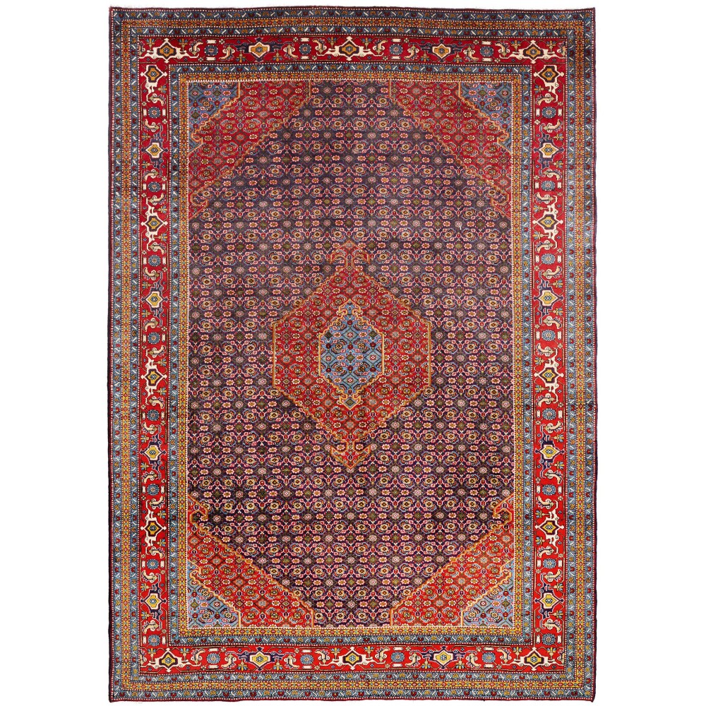 Tappeto Ardabil Persia marrone blu 200x288 Tappeto Ardabil Persia marrone blu 200x288