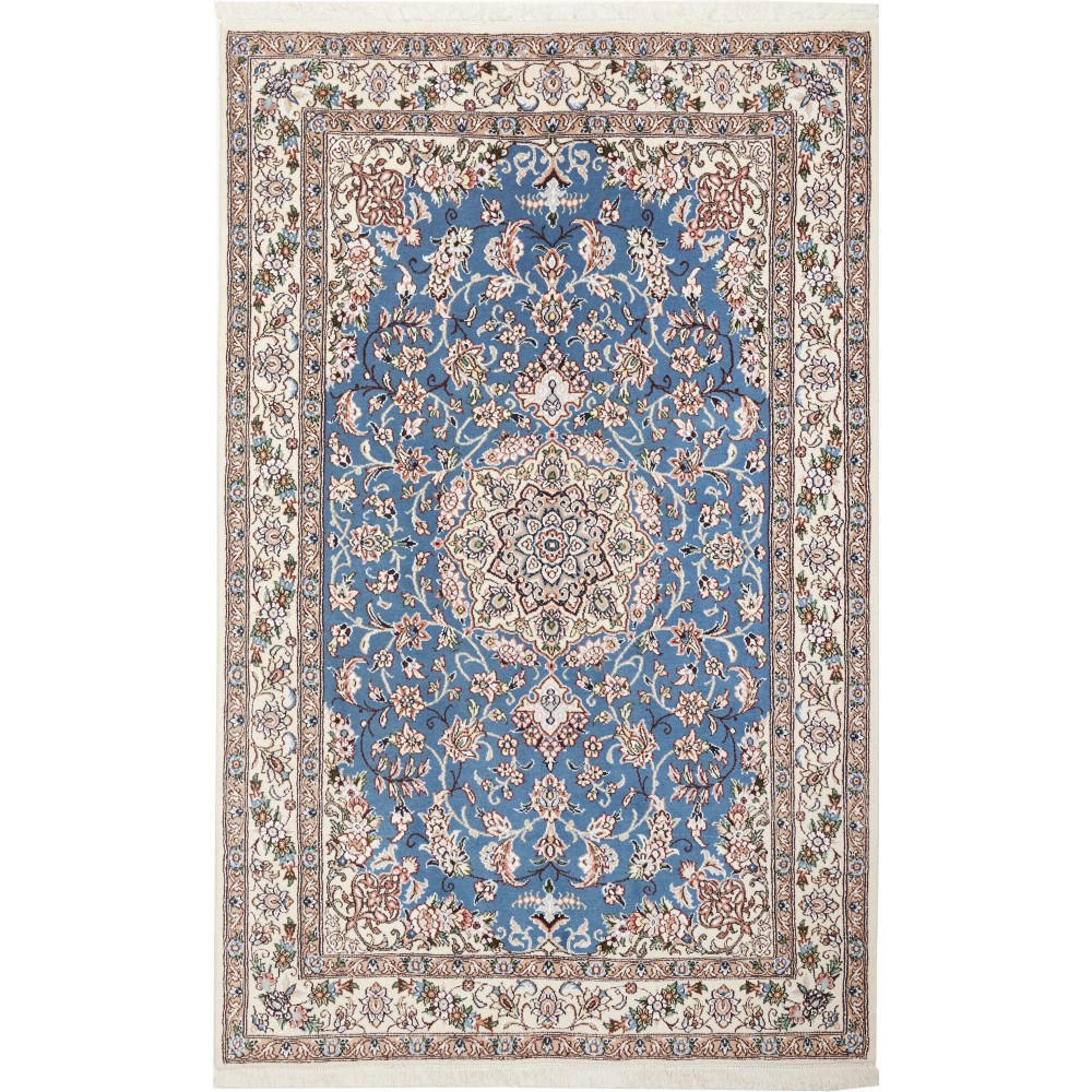Tappeto Nain 9La Persia bianco grigio 124x197 Tappeto Nain 9La Persia bianco grigio 124x197