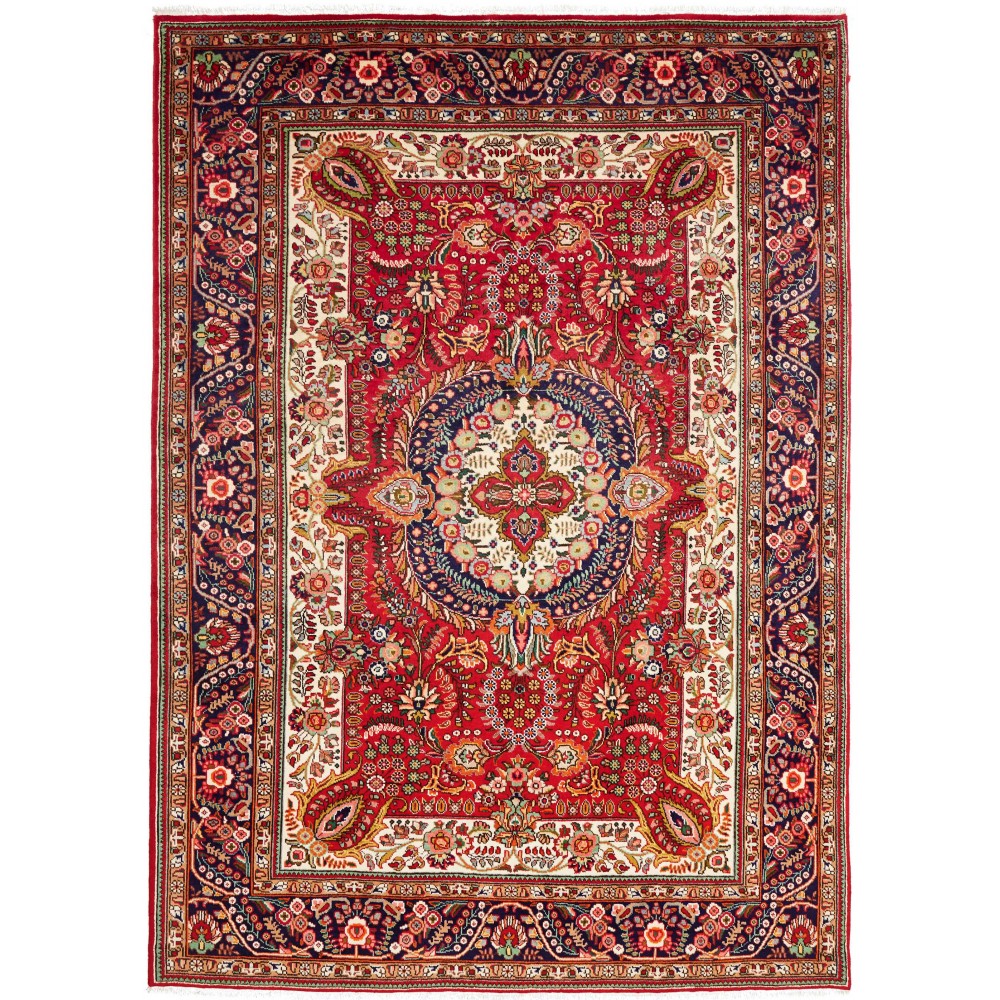 Tappeto Tabriz Persia marrone 205x290 Tappeto Tabriz Persia marrone 205x290