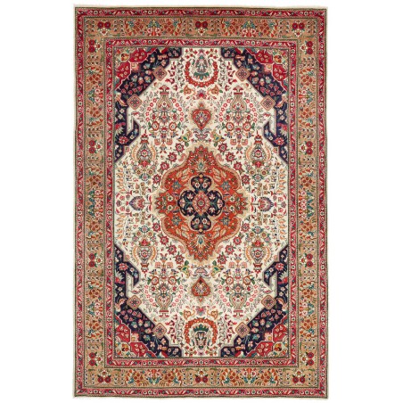 Tappeto Tabriz Persia marrone 198x303
