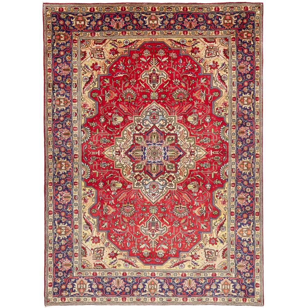 Tappeto Tabriz Persia marrone 204x285 Tappeto Tabriz Persia marrone 204x285