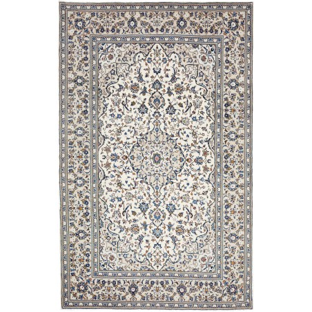 Tappeto Kashan Persia bianco grigio 195x308