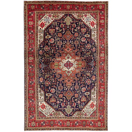 Tappeto Tabriz Persia marrone giallo 200x310