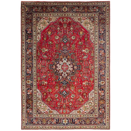 Tappeto Tabriz Persia marrone blu 203x295