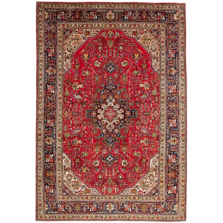Tappeto Tabriz Persia marrone blu 203x295
