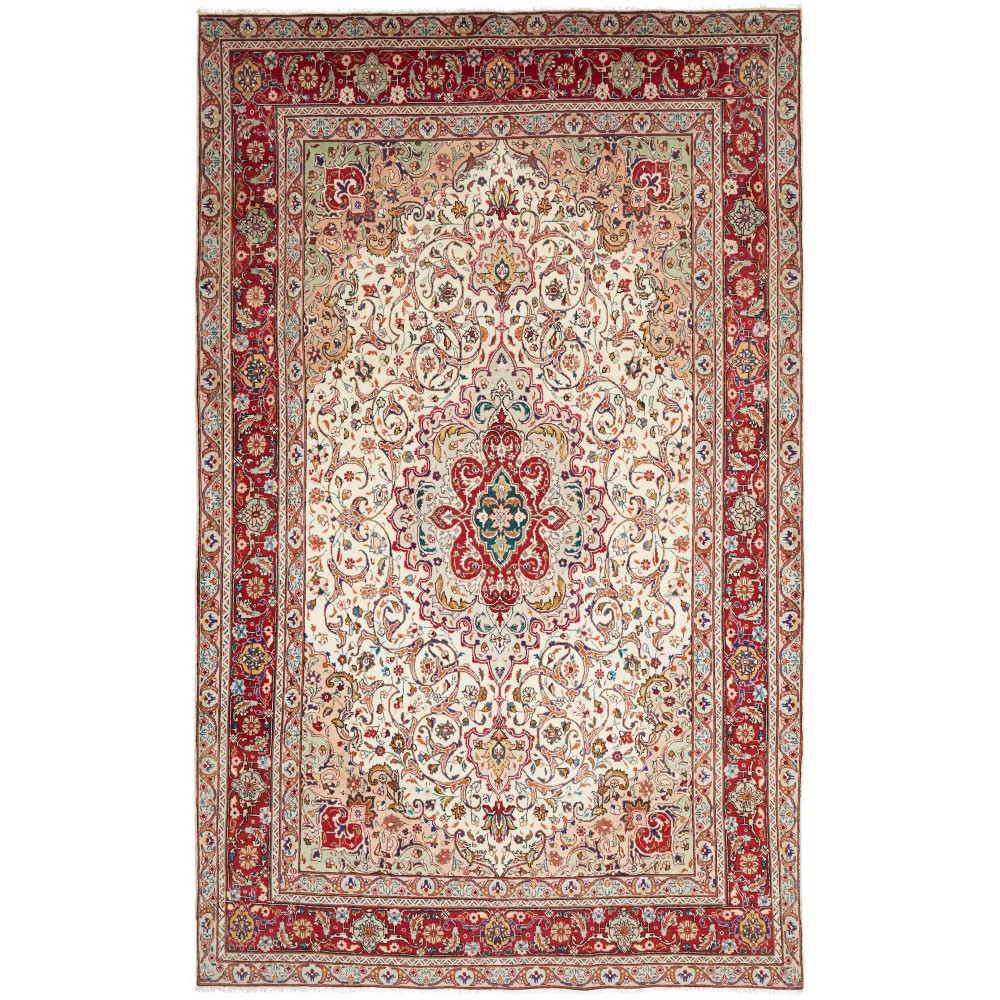 Tappeto Tabriz Persia beige marrone 200x327 Tappeto Tabriz Persia beige marrone 200x327