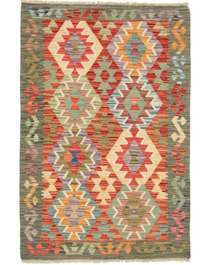 Tappeto Kilim Afghanistan marrone 85x128