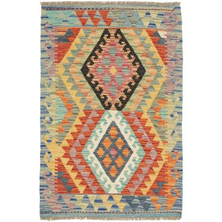 Tappeto Kilim Afghanistan marrone grigio 75x110