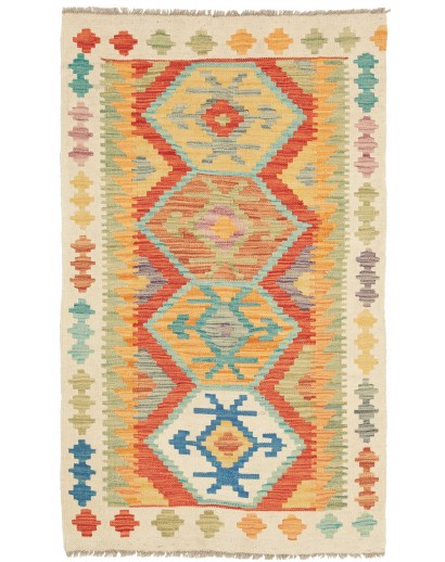 Tappeto Kilim Afghanistan marrone grigio 76x126