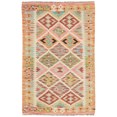 Tappeto Kilim Afghanistan marrone grigio 83x128