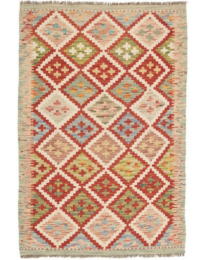 Tappeto Kilim Afghanistan marrone 86x127