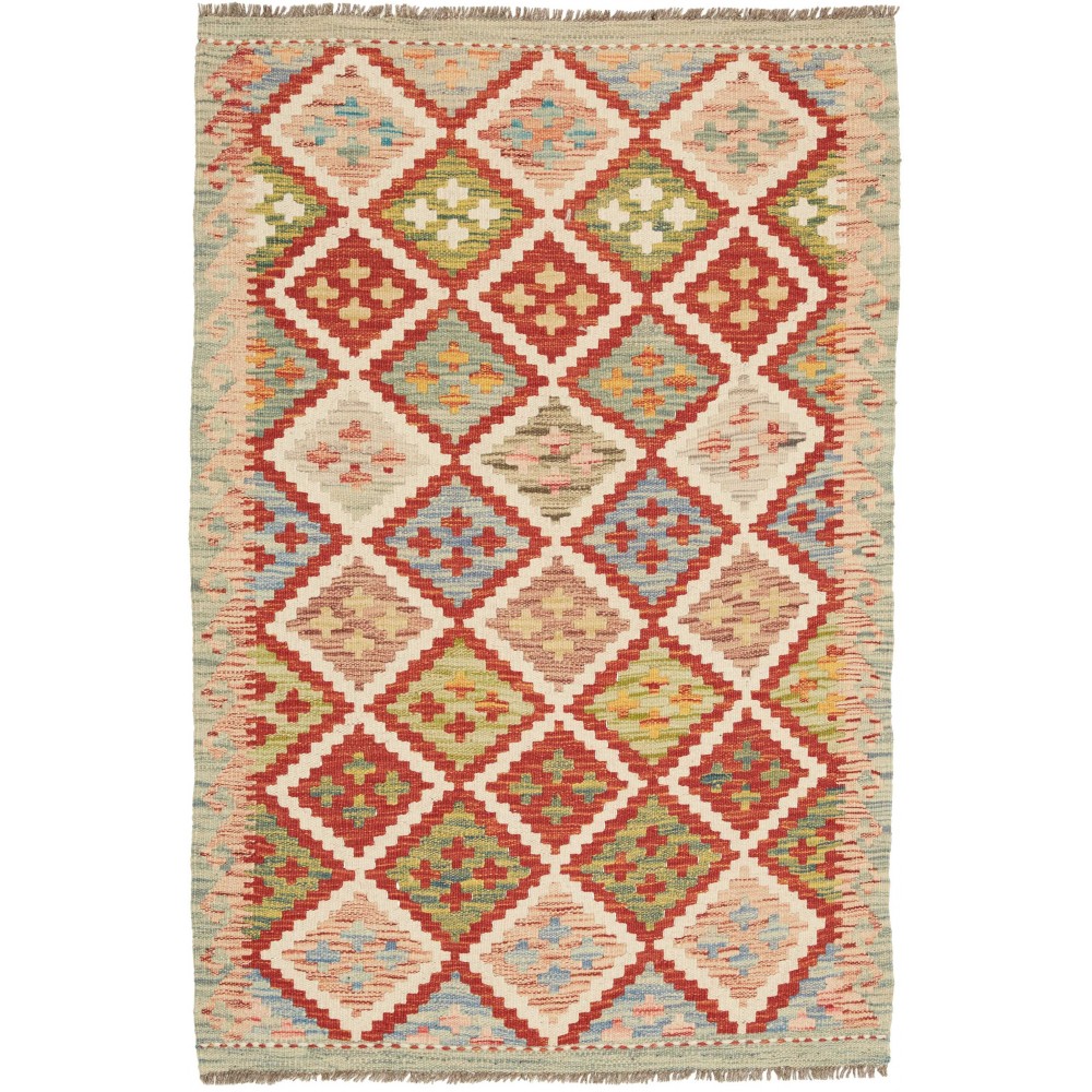 Tappeto Kilim Afghanistan marrone 86x127 Tappeto Kilim Afghanistan marrone 86x127