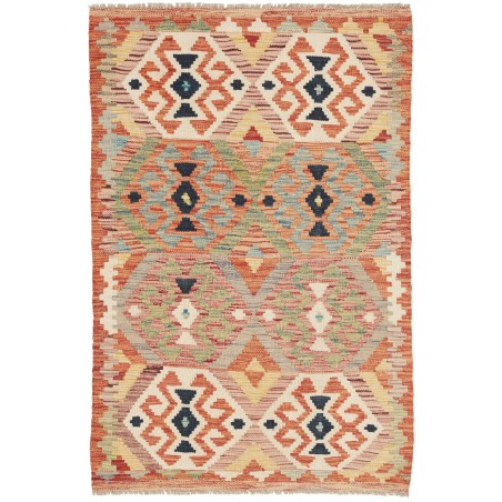 Tappeto Kilim Afghanistan marrone grigio 83x124