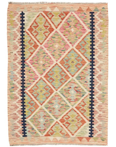 Tappeto Kilim Afghanistan marrone 87x123