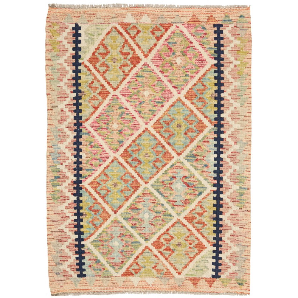 Tappeto Kilim Afghanistan marrone 87x123 Tappeto Kilim Afghanistan marrone 87x123