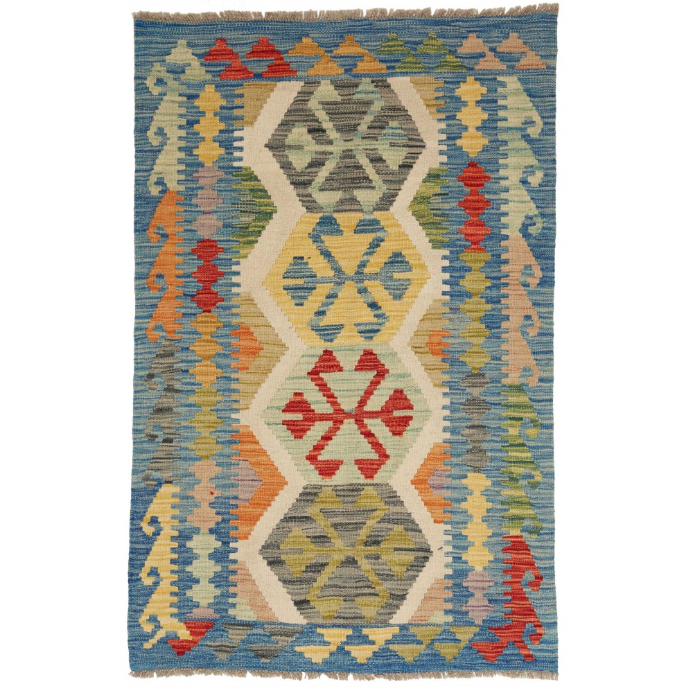 Tappeto Kilim Afghanistan marrone 81x126 Tappeto Kilim Afghanistan marrone 81x126
