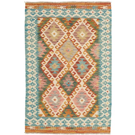 Tappeto Kilim Afghanistan marrone arancione 86x127