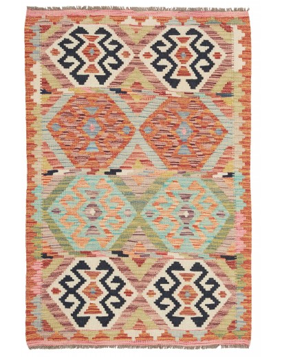 Tappeto Kilim Afghanistan marrone 85x128