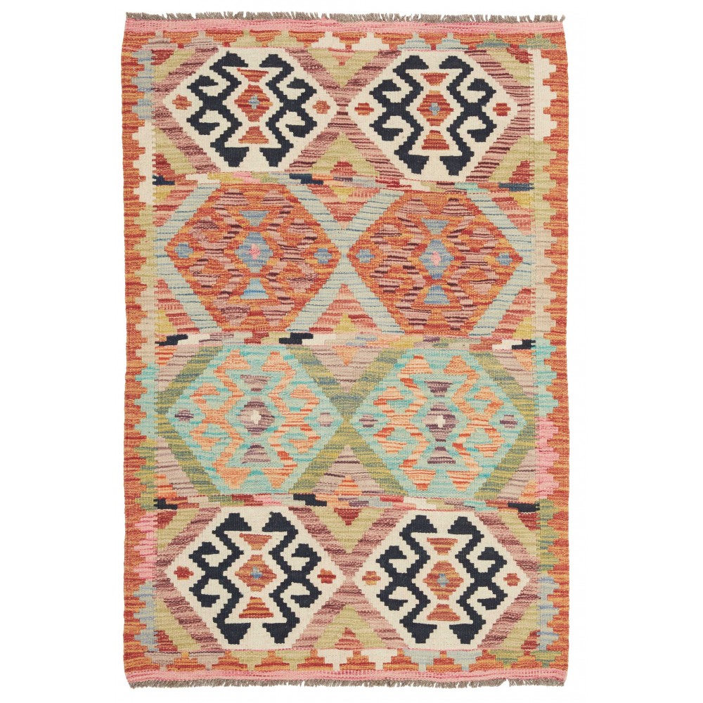 Tappeto Kilim Afghanistan marrone 85x128 Tappeto Kilim Afghanistan marrone 85x128