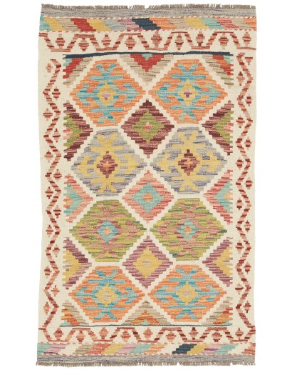 Tappeto Kilim Afghanistan marrone 76x127